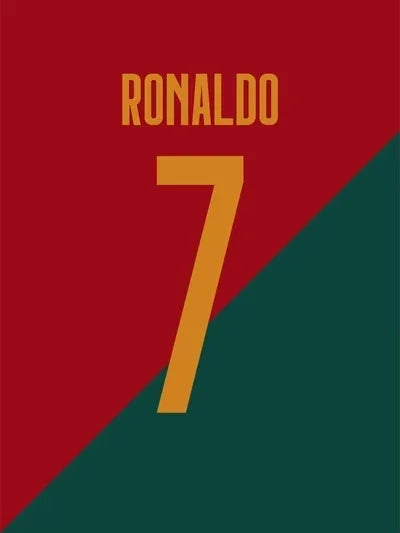 Football Legend Jersey Canvas Poster | Sports Star Wall Art