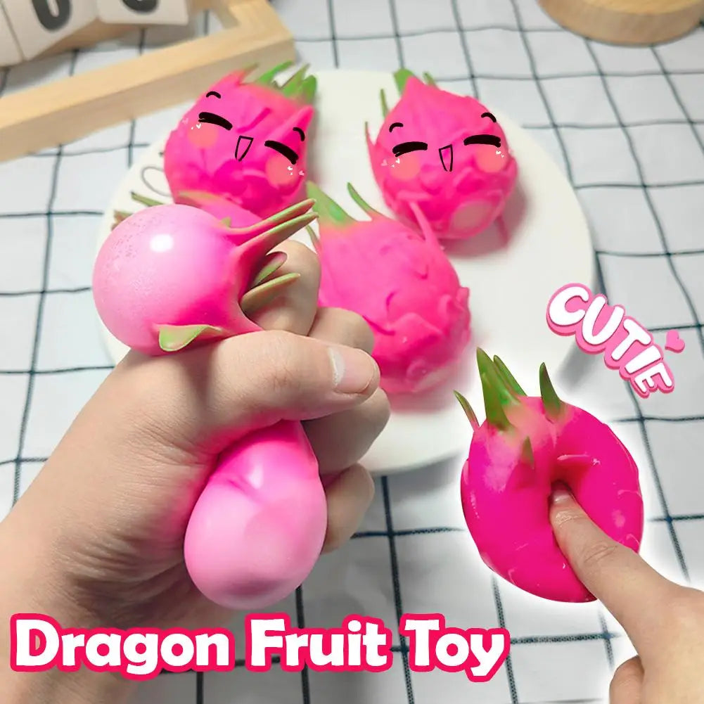 Dragon Fruit Squishy Fidget Squeeze Sensory Toy | Kids & Adults Squishy Fidget Toy Peaceful Pleasures Health and Wellness