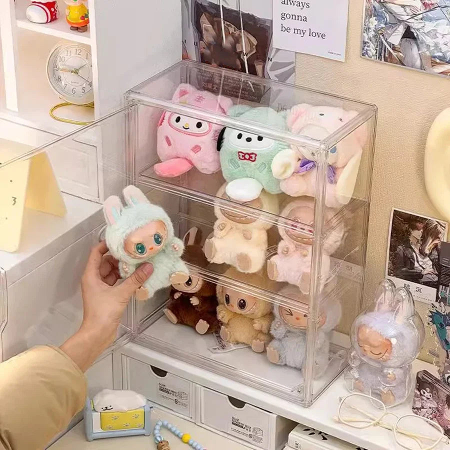Plush Doll Storage Box Cotton Doll Christmas Doll Display Stand Handmade Blind Box Multi Functional Storage Rack Peaceful Pleasures Health and Wellness