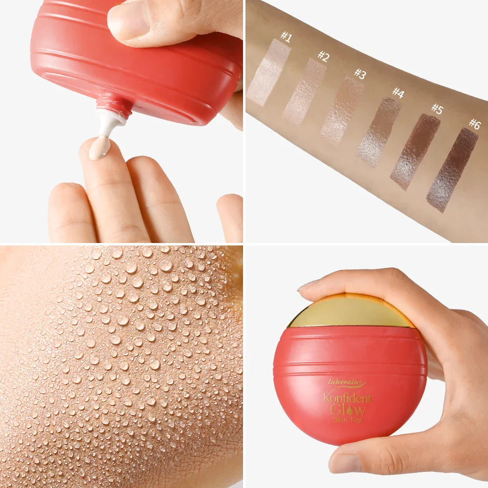 Konfident Glow Skin Tint Foundation | 6 Shades, Buildable Cover