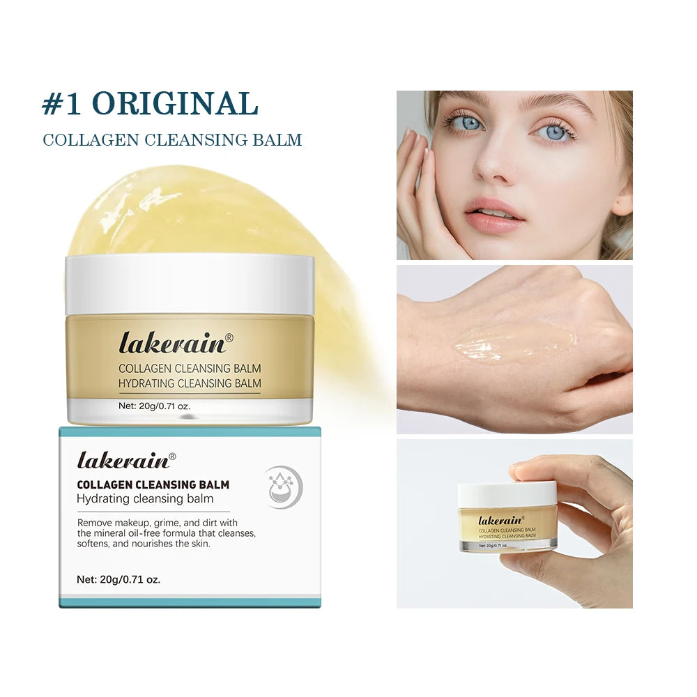 Rose Flavor Collagen Cleansing Balm Nourishing Cream Makeup Remover Mild Non-irritating Moisturizing Non-greasy Cleansing Balm Peaceful Pleasures Health and Wellness 01 Original