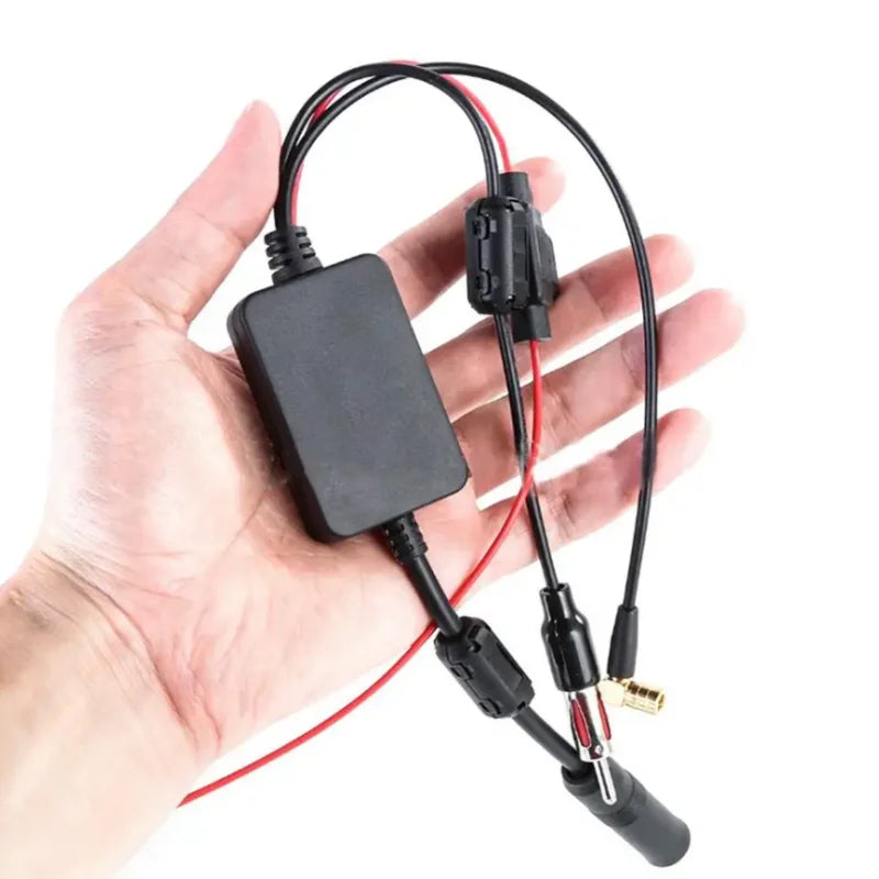 3-in-1 Car Radio Antenna Amplifier – FM AM DAB Signal Booster