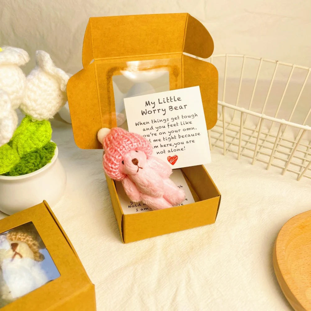 Mini Pocket Bear Hug in a Box | Handmade Plush Bear Gift Set