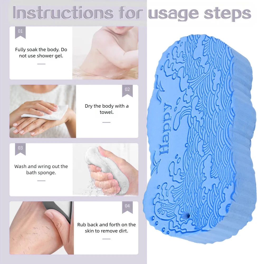 Super Soft Exfoliating Bath Sponge Magics Exfoliators Dead Skin 3D Bath Sponge Body Massage Cleaning Brush For Adults Children Peaceful Pleasures Health and Wellness