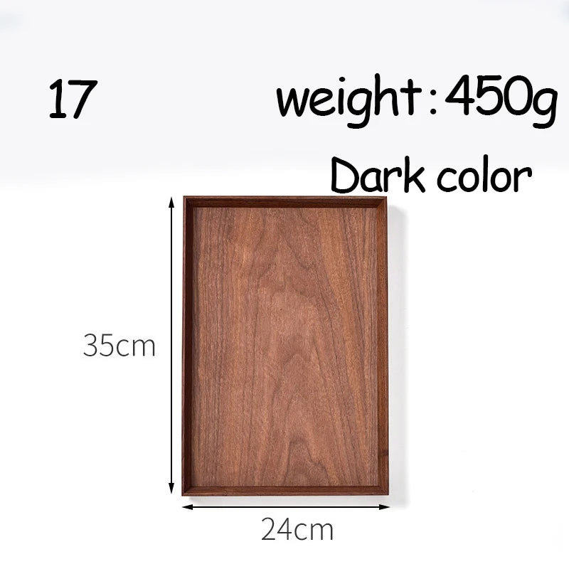 Oval Serving Trays Tableware Dessert Tea Saucer Coasters Coffee Coasters Wooden Plate Storage Food Display Home Hotel Decor Peaceful Pleasures Health and Wellness 17