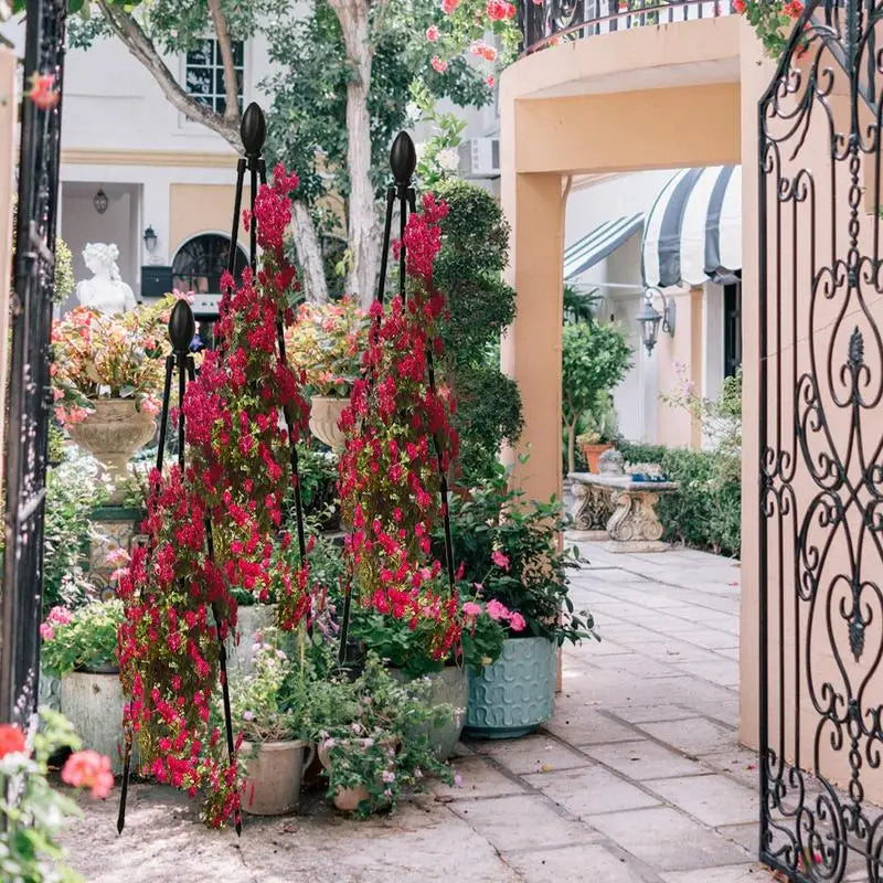 Metal Tower Trellis for Climbing Plants | Vine & Flower Stand