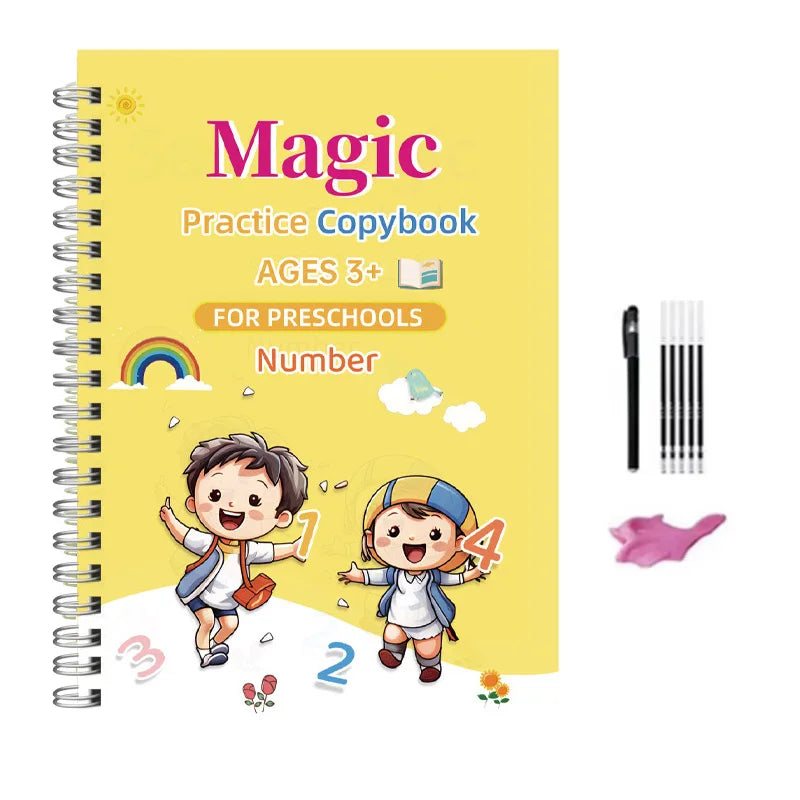 Sank Magic Practice Copybook Pen Preschools Kids Calligraphy English