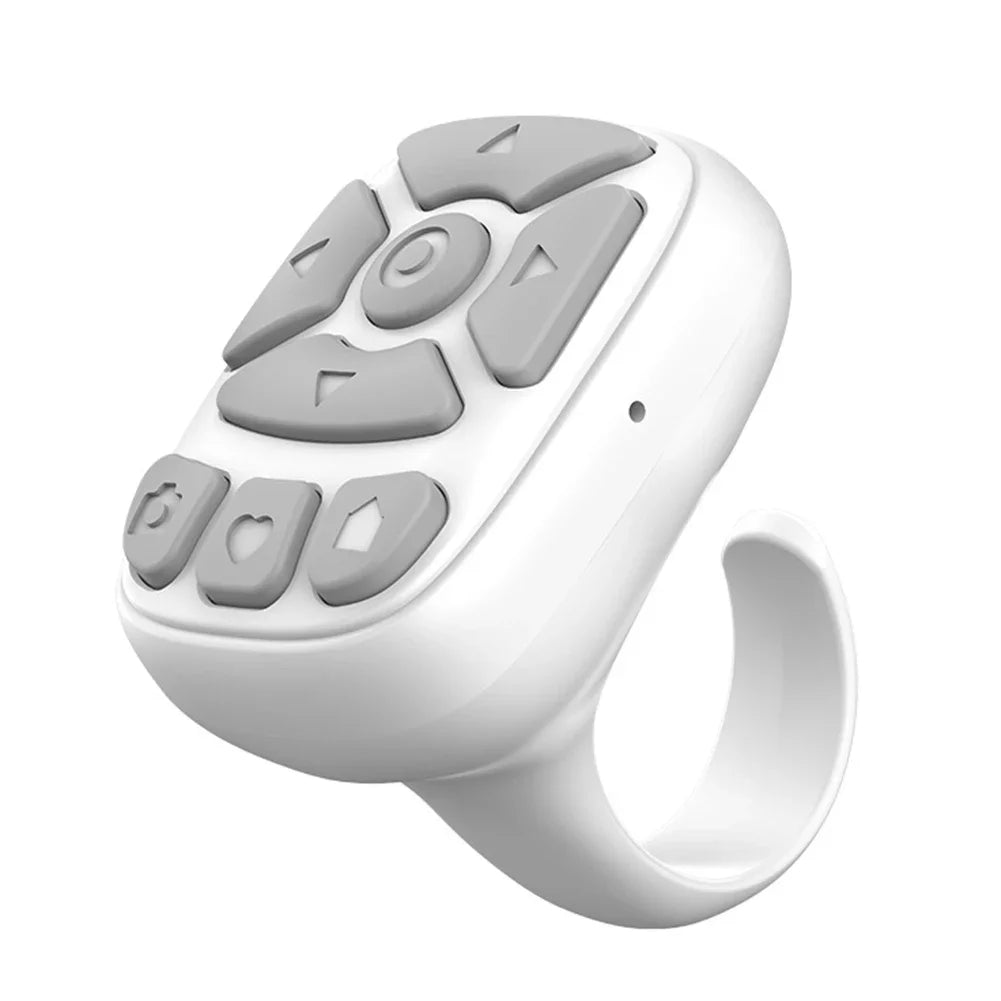 Bluetooth 5.3 Finger Ring Remote – TikTok Scroll & Selfie