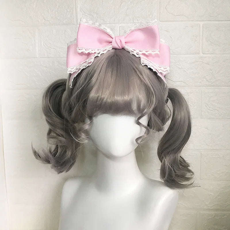 Big Bow Headwear Black Hair Accessory Personality Simple Lolita Hair Clip Women's Cute Hair Clips Blue Lolita Accessories Girls Peaceful Pleasures Health and Wellness 1