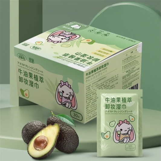 Avocado Makeup Removing Wipes – Soft Disposable 20/30pc Makeup Remover Wipes Peaceful Pleasures Health and Wellness