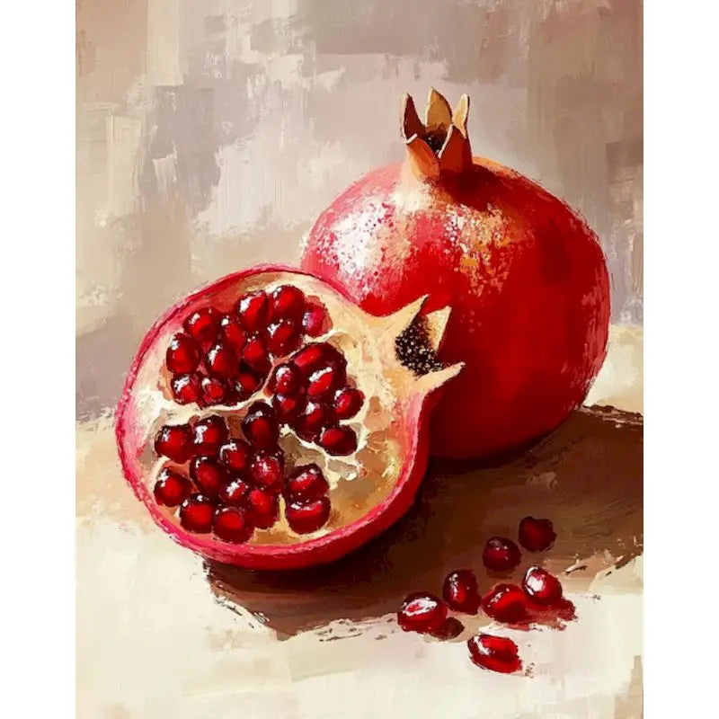 Pomegranate Paint by Numbers Kit – DIY Canvas Art 60x75cm