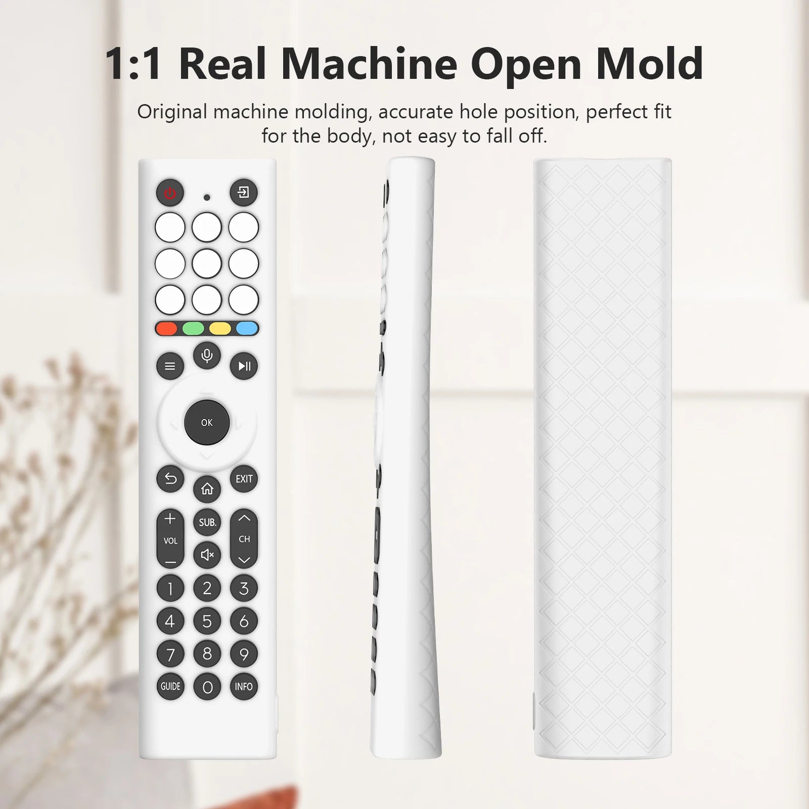 Soft Silicone Case Housing for HISENSE ERF2K38H Remotes NonSlip Texture Shell Protective Covers Peaceful Pleasures Health and Wellness