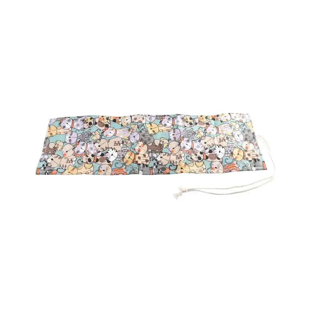 Boys Girls Creative Cute Cat Large Capacity Canvas School Supplies Pen Bag Pencil Bags Pencil Case Stationery Pouch Peaceful Pleasures Health and Wellness