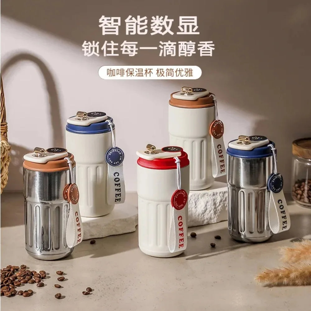 Stainless Steel Insulated Thermos | Smart Temperature Display