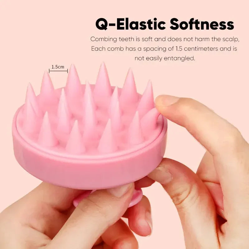 10pcs Shampoo Brush Head Scalp Massage Comb Hair Washing Comb Body Massage Brush Bath Shower Brush Salon Hairdressing Tool Peaceful Pleasures Health and Wellness