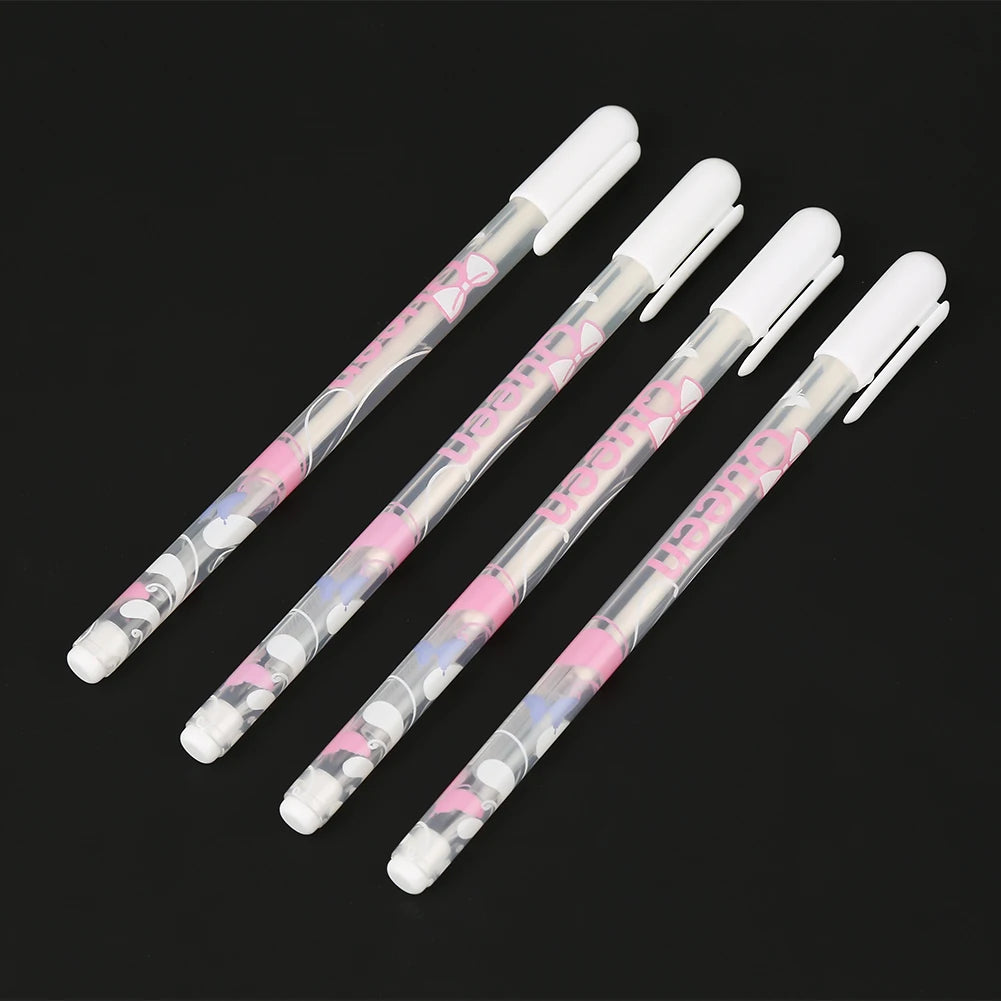 Useful White Plastic Highlighter Pen Highlighter Marker Gel Pen Glitter Marker Portable for Students Lightweight Peaceful Pleasures Health and Wellness