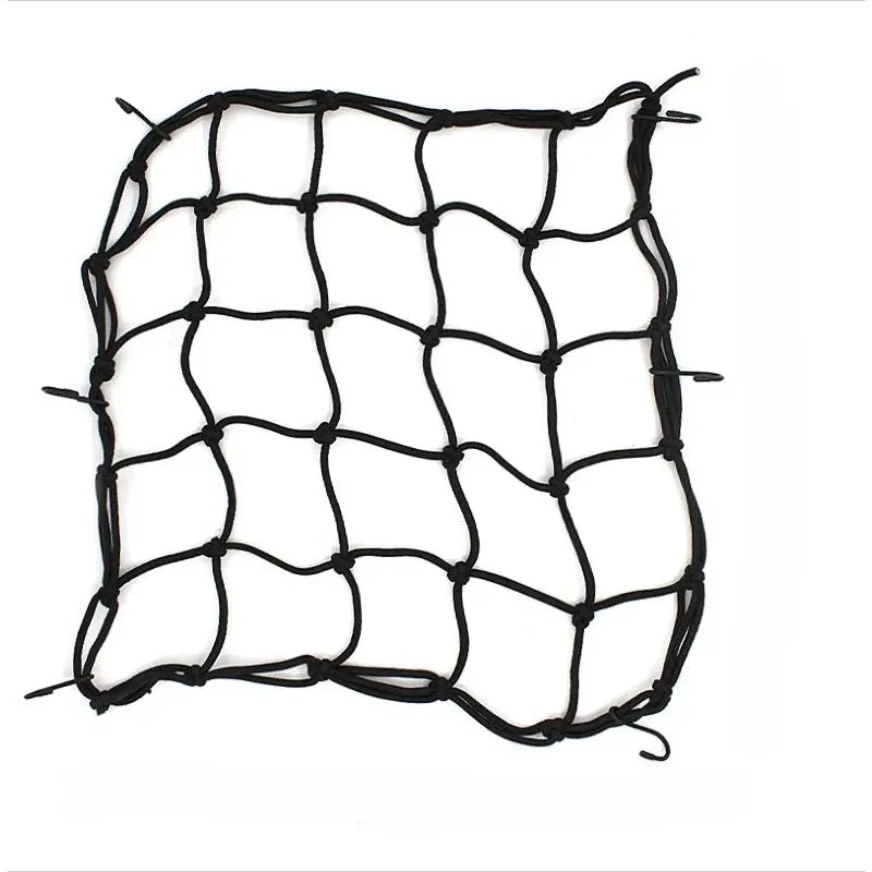 Motorcycle Elastic Cargo Net 40x40cm – Helmet & Luggage Bungee