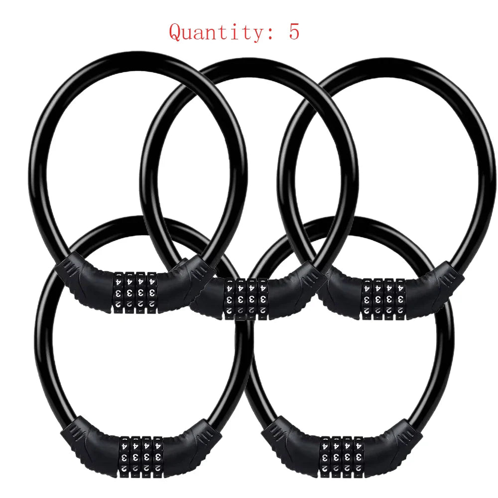 4-Digit Combination Cable Bike Lock – Bicycle & Scooter Security