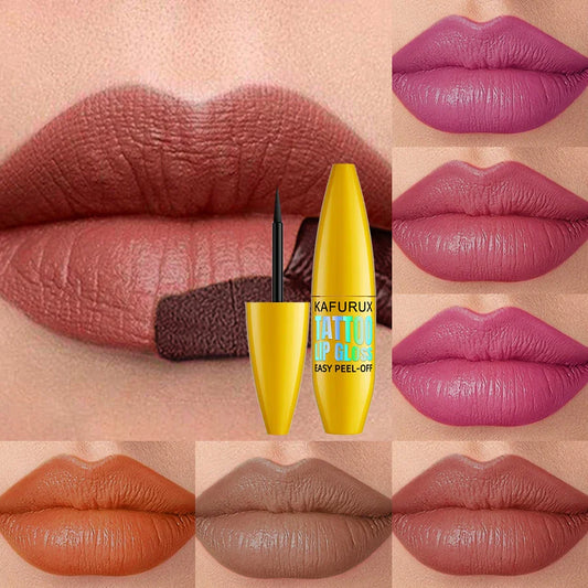 KAFURUX Korean Matte Peel-Off Lip Tint – 7 Colors Lip Stain Peel-Off Lip Tint Oasis Select