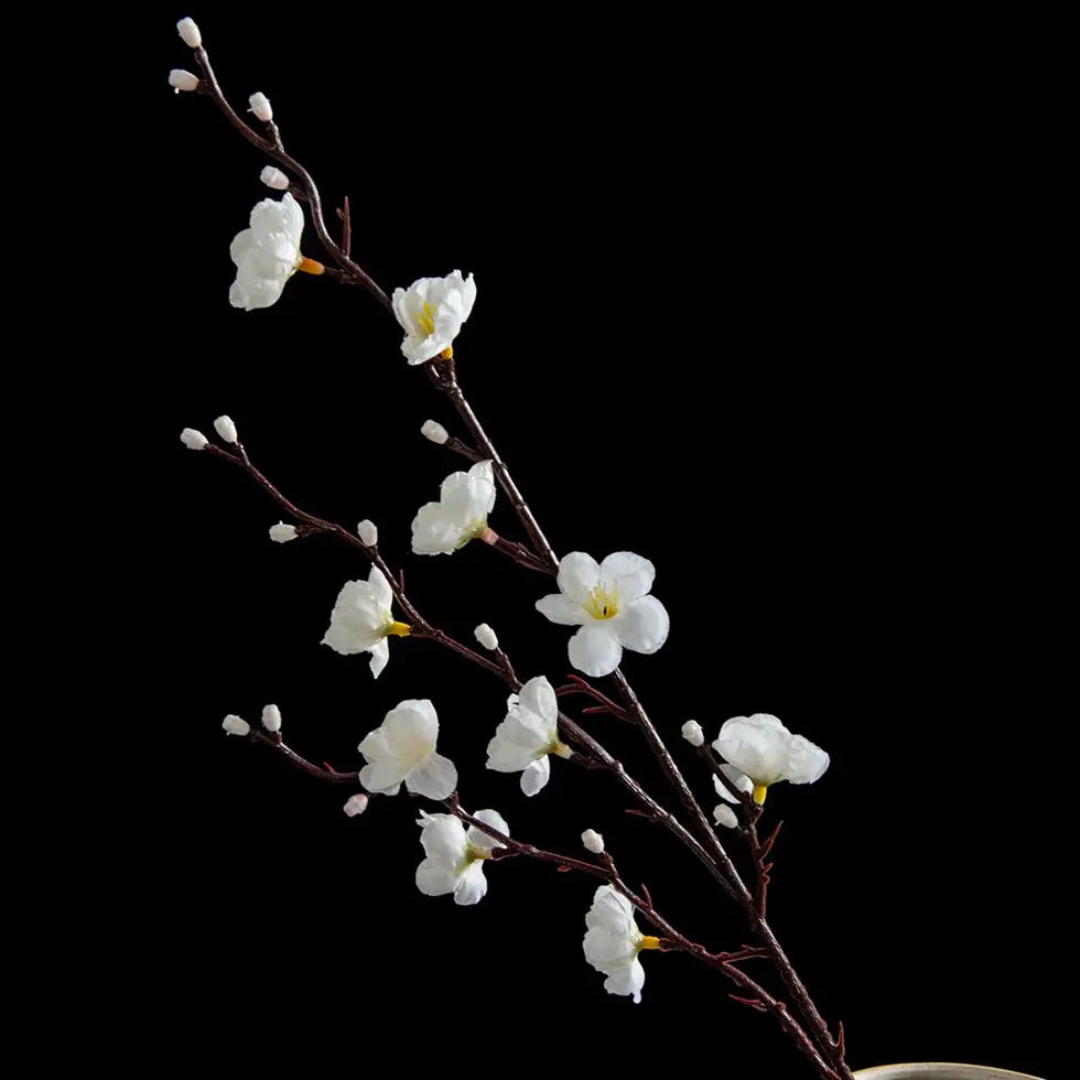 Silk Plum Blossom Branch | Artificial Flowers Home Wedding Decor