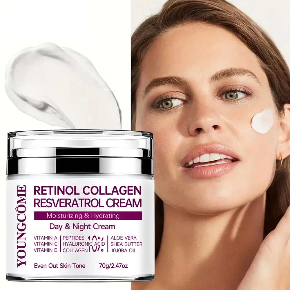YOUNGCOME Retinol Collagen Face Cream – Anti-Aging Moisturiser Anti-Aging Face Cream Peaceful Pleasures Health and Wellness
