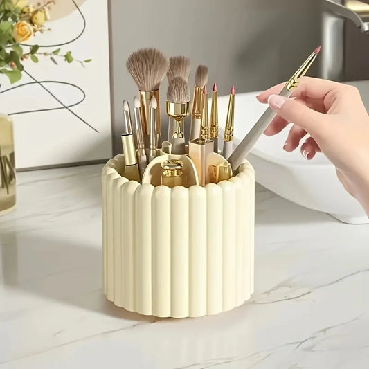 360° Spinning Makeup Brush Holder – 7-Slot Organizer Makeup Brush Organizer Peaceful Pleasures Health and Wellness