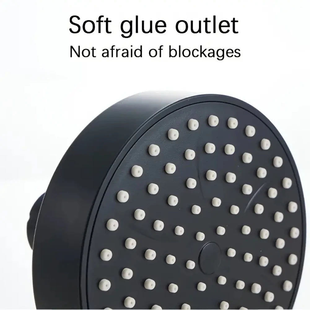 Adjustable Rainfall Shower Head Thickened Pressure Rubber Jets