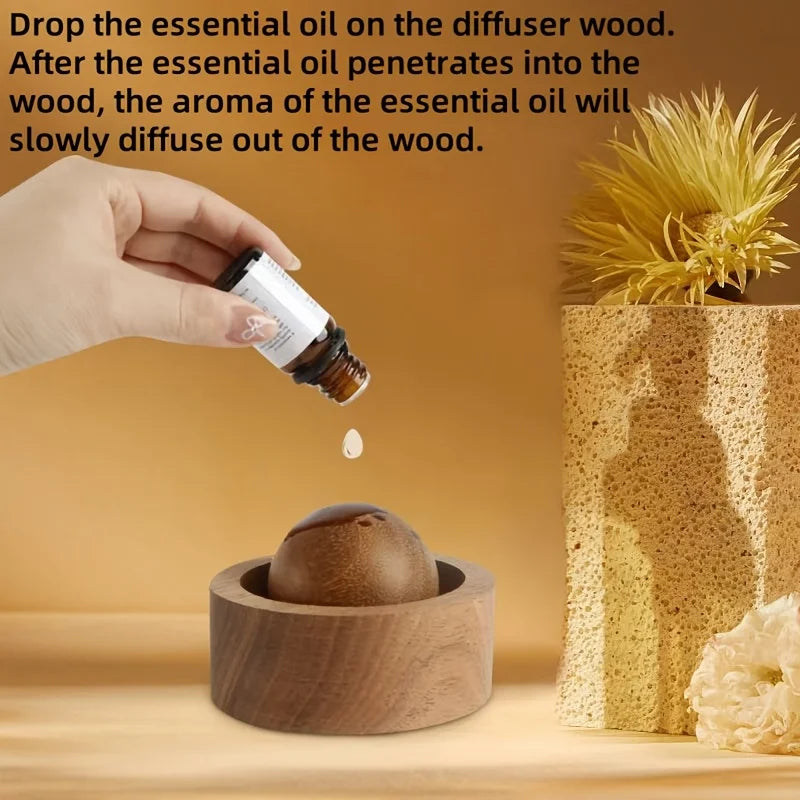 Wood Essential Oil Diffuser Set – Home, Car, Bedroom & Office