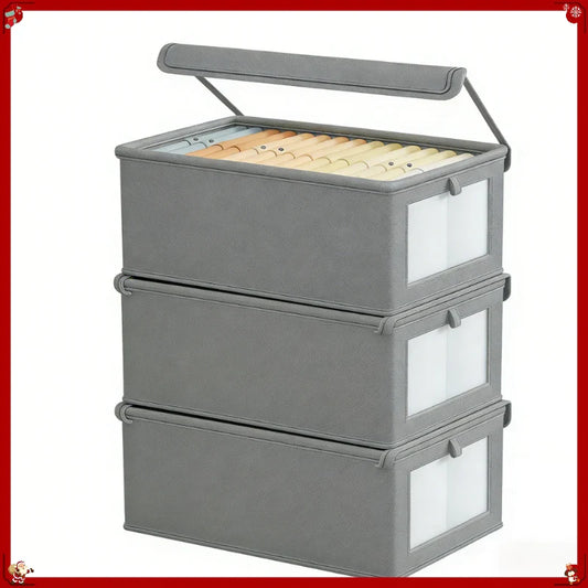 Foldable Oxford Cloth Storage Box with Transparent Window Foldable Storage Box Oasis Select