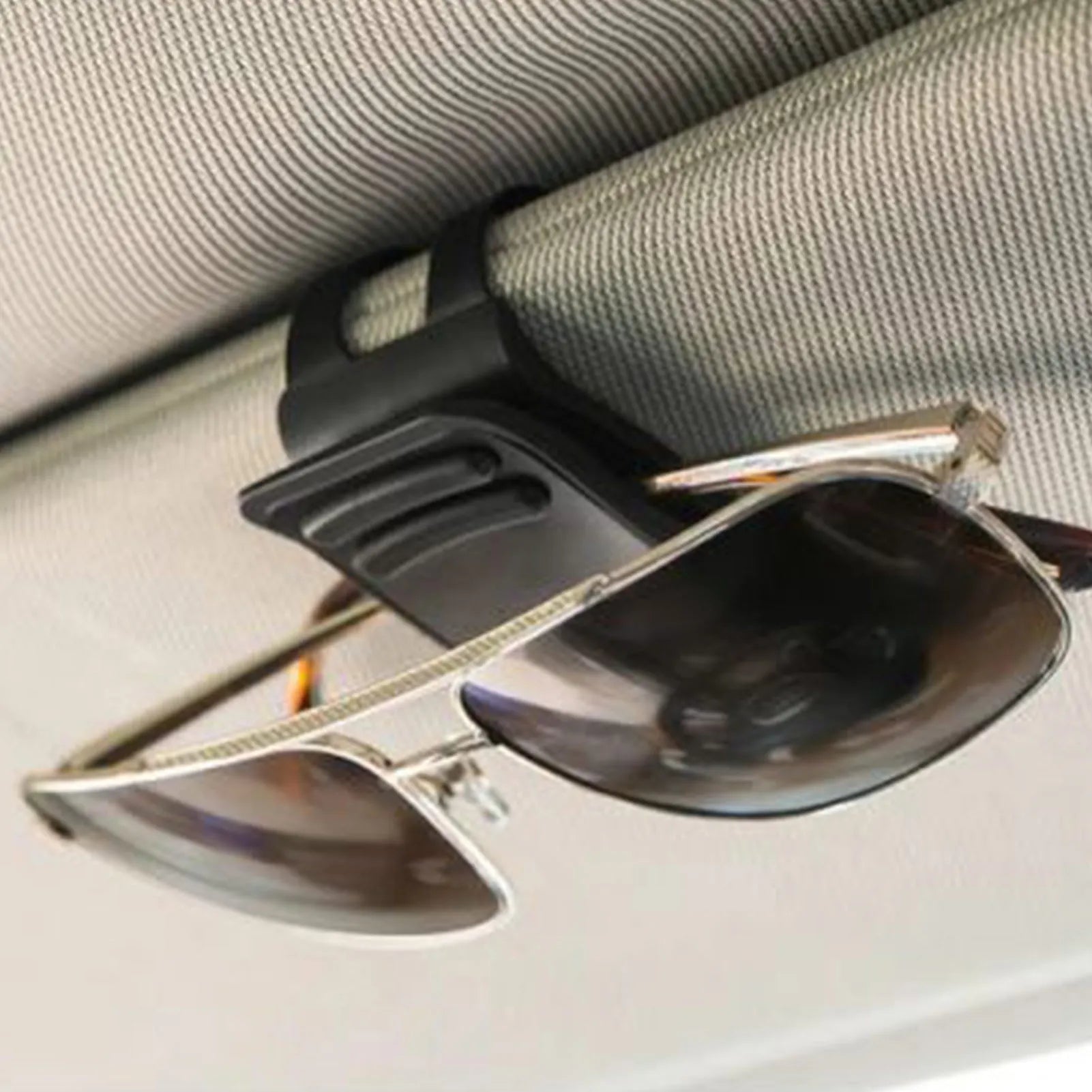 Sun Visor Sunglasses Clip Holder Eyeglasses Storage Fastener Sun Visor Clip-on Glass Case Car Visor Accessories Peaceful Pleasures Health and Wellness