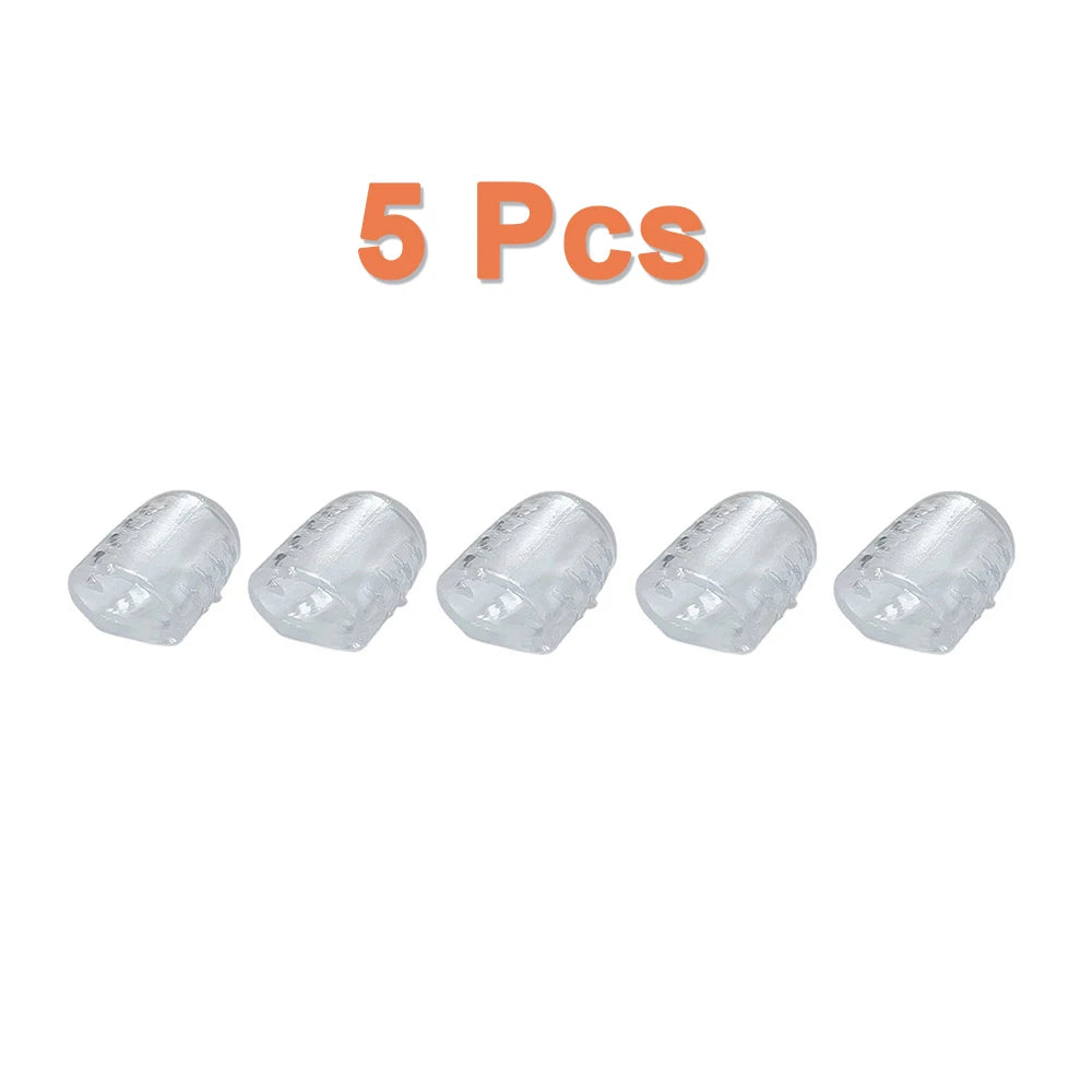 2/10Pcs Silicone Toe Caps Anti-Friction Breathable Toe Protector Gel Toe Cap Protector Cushions Prevents Blisters Toe Foot Care Peaceful Pleasures Health and Wellness 5pcs