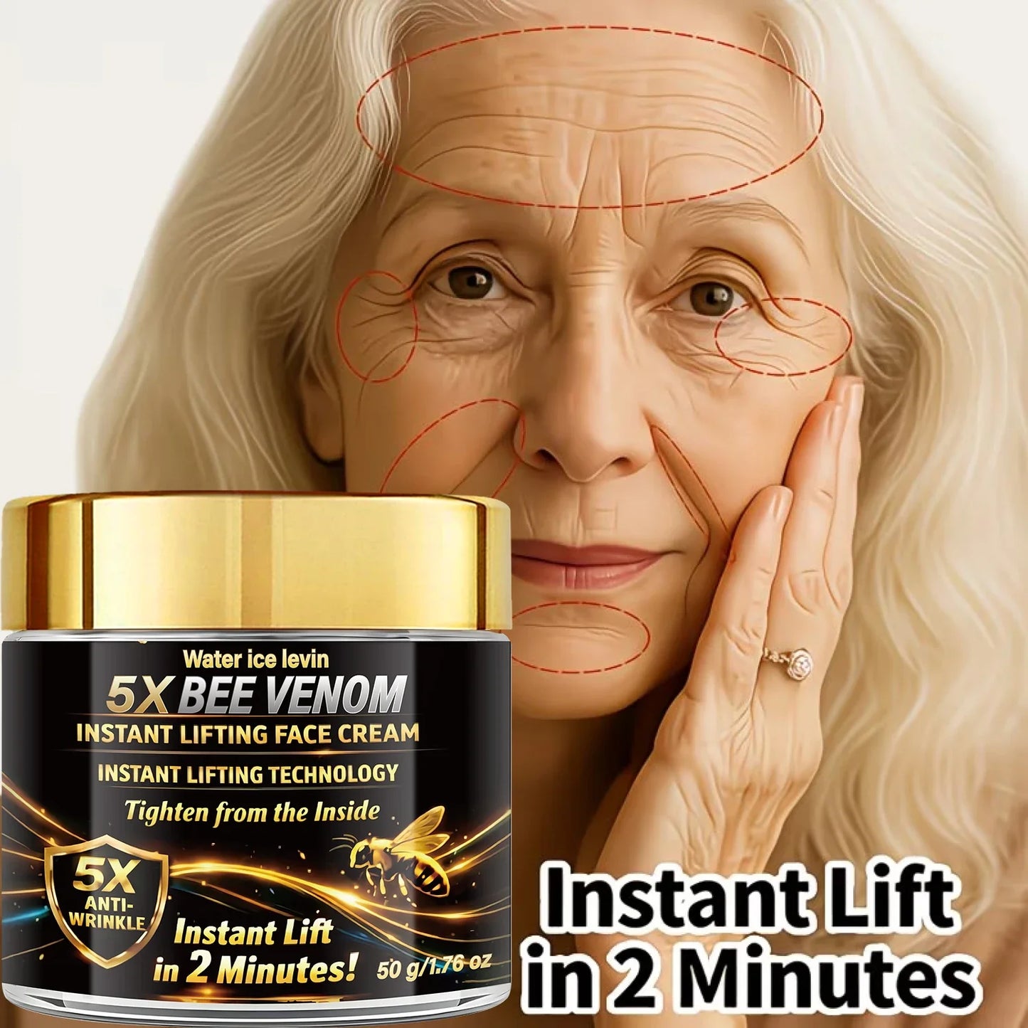Bee Venom Retinol Face Cream – Collagen Firming Anti-Aging