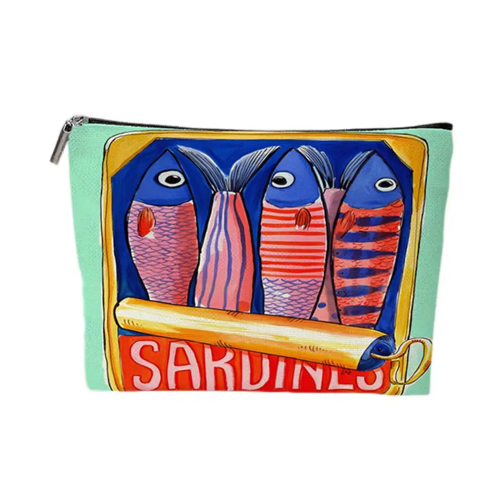 Unisex Adult Makeup Bag Hypoallergenic Mini Cosmetic Pouch Multifunctional Tote Bag Polyester Shopping Bag Casual Handbag Peaceful Pleasures Health and Wellness A