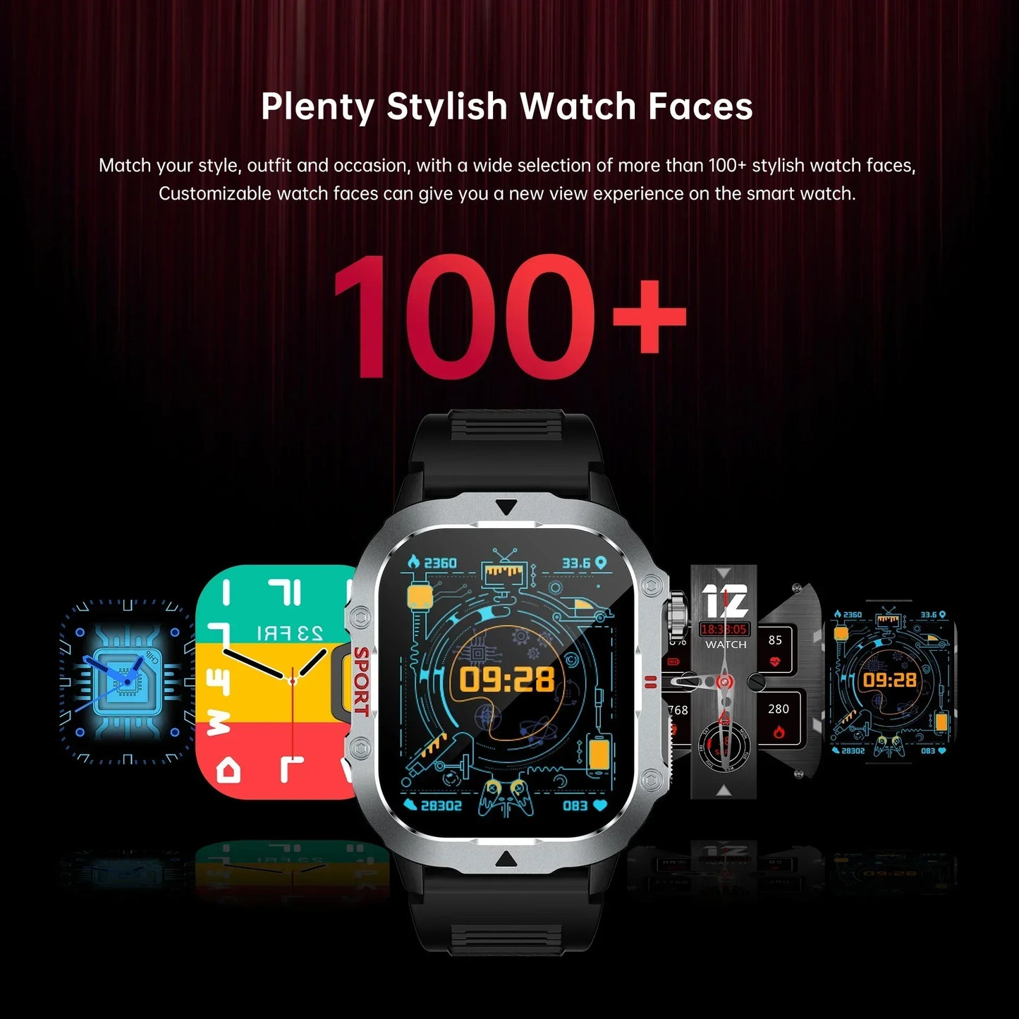 COTAUL Military Smartwatch Men | 2.19" BT Calling Fitness Tracker