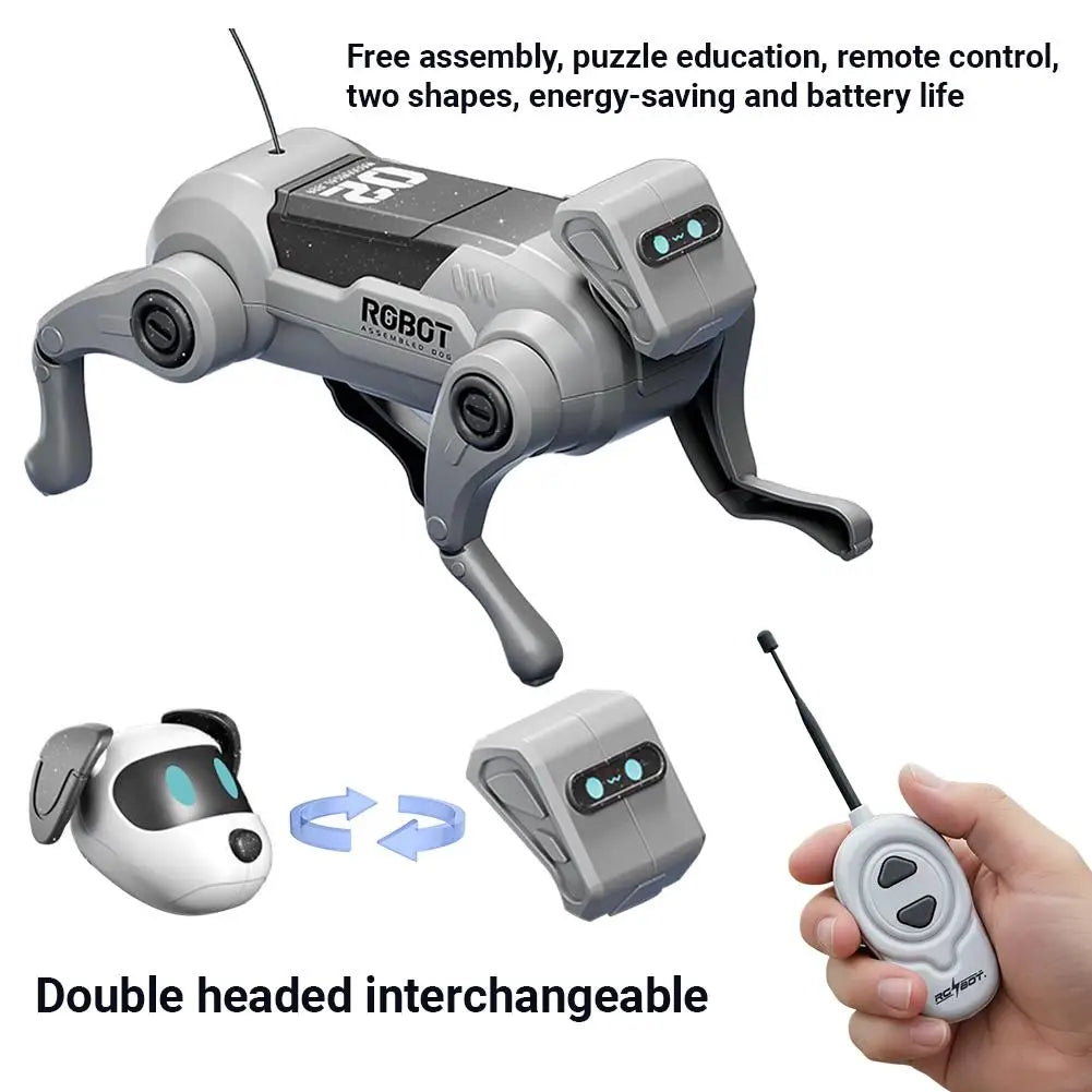 Robot Dog Toys DIY Assembly Remote Control Walking Climbing