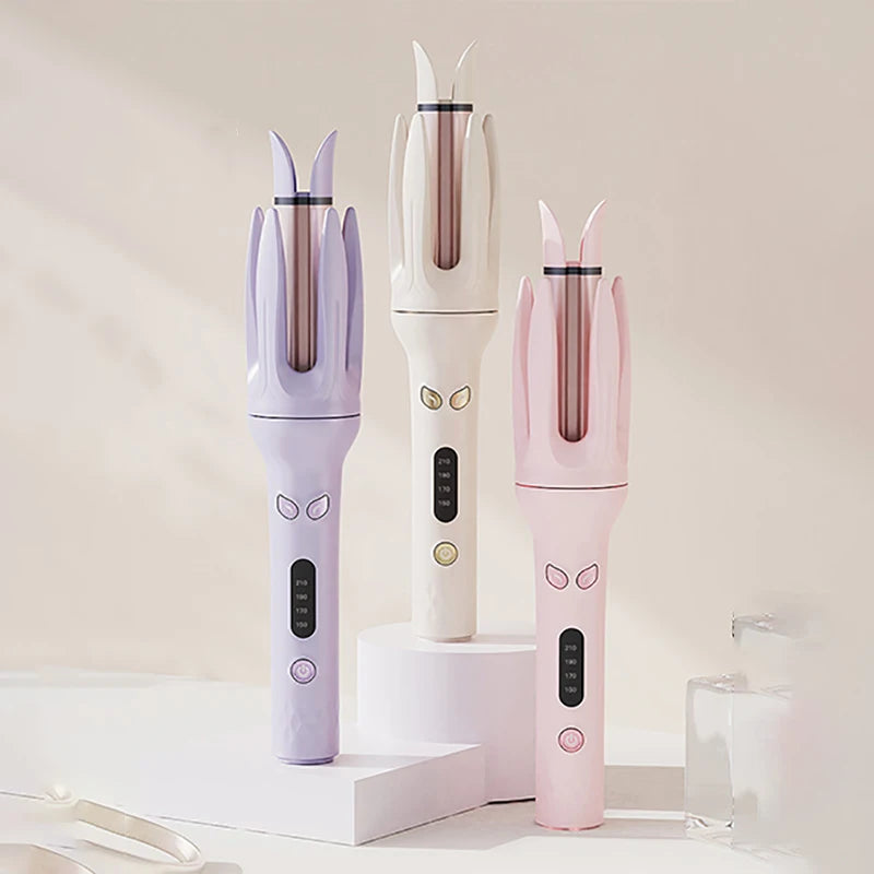Automatic curling iron, 28 mm barrel, 4 temperature modes, negative ion generator, smart timer and sensor（U.S. Plugs） Peaceful Pleasures Health and Wellness