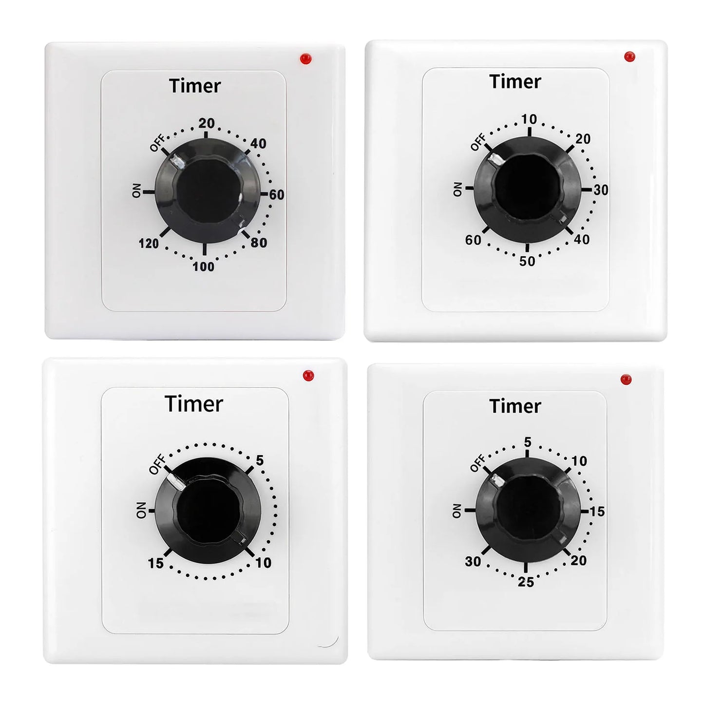 Digital Countdown Timer Switch Socket AC250V 15A – 1 to 120 Min