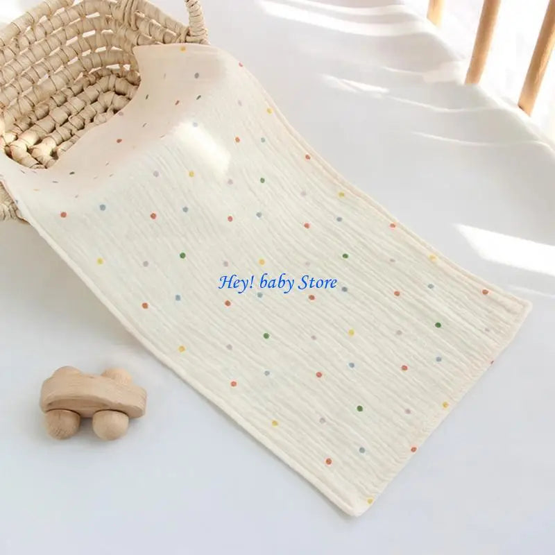 Baby Cotton Burp Cloth | 4-Layer Drool Bib & Face Towel