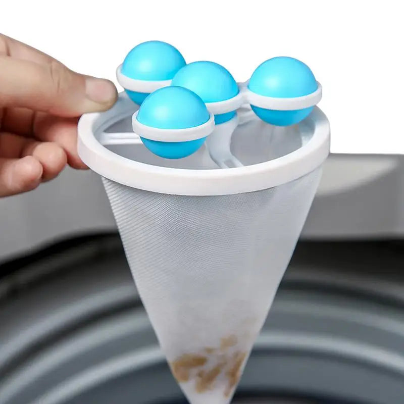 Floating Hair Filtering Mesh For Washing Machine Cleaning Machine Pet Fur Hair Removal Trap Mesh Dirty Collect Bag Laundry Ball Peaceful Pleasures Health and Wellness
