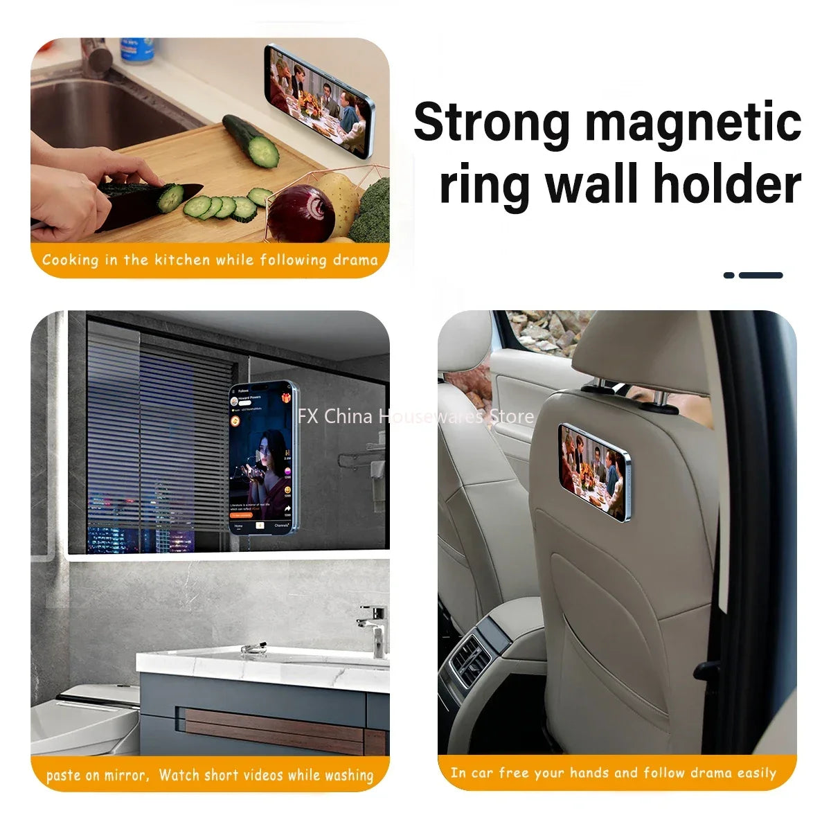 The Magnetic Phone Holder Is Multi-functional and Suitable for Various Scenarios. Use The Adhesive Magnetic Phone Holder Peaceful Pleasures Health and Wellness
