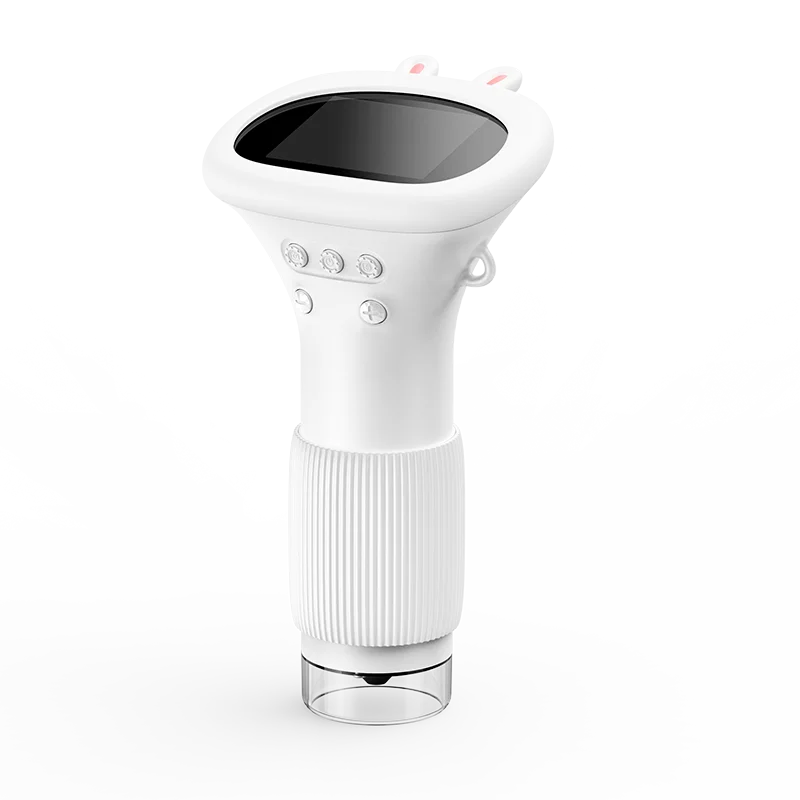 Kids Microscope 1000x Magnifier Microscope 200 Megapixels With LED Photo Video Function Educational Toys Science For Children Peaceful Pleasures Health and Wellness White