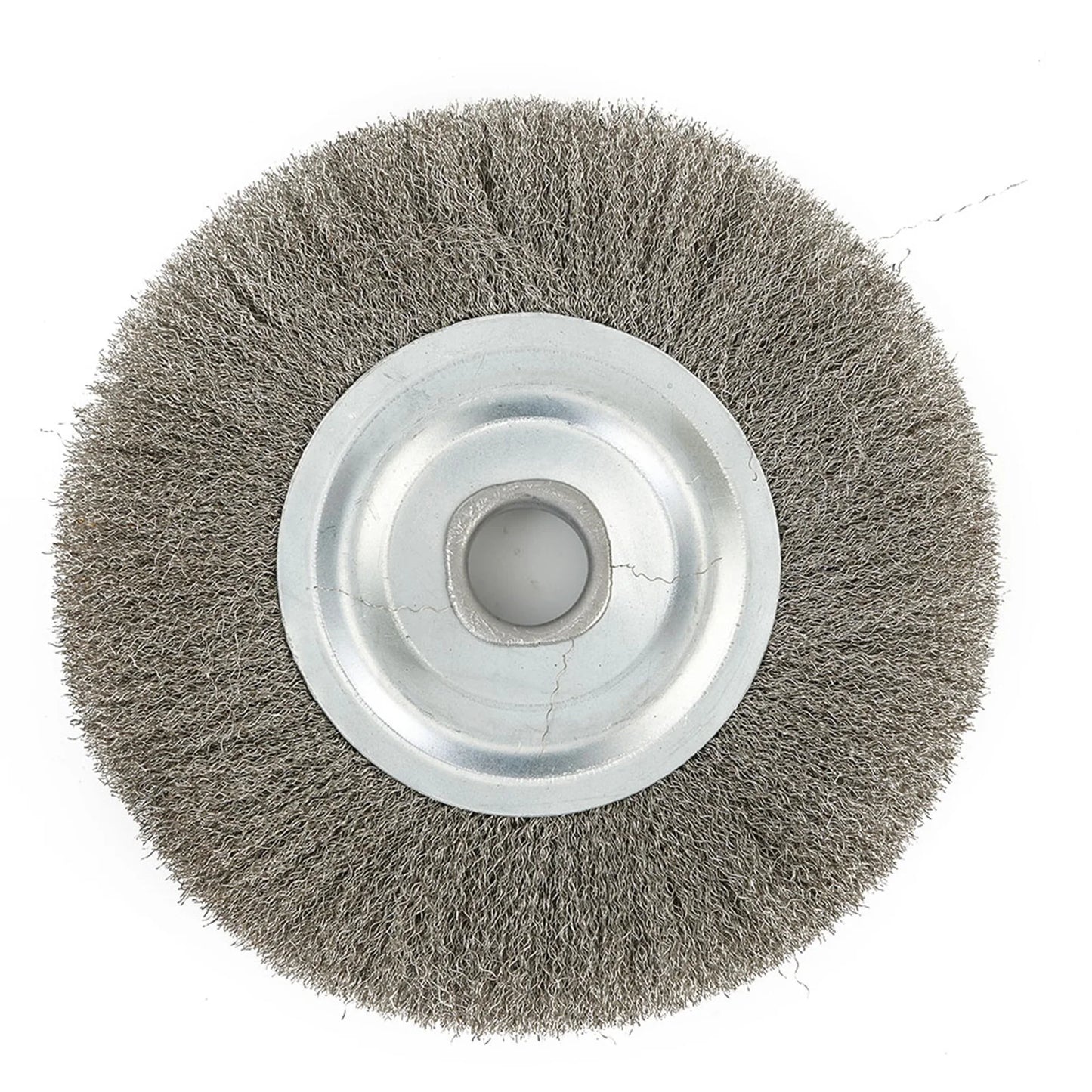 Crimped Stainless Steel Wire Wheel Brush Bench Grinder Abrasive Hole