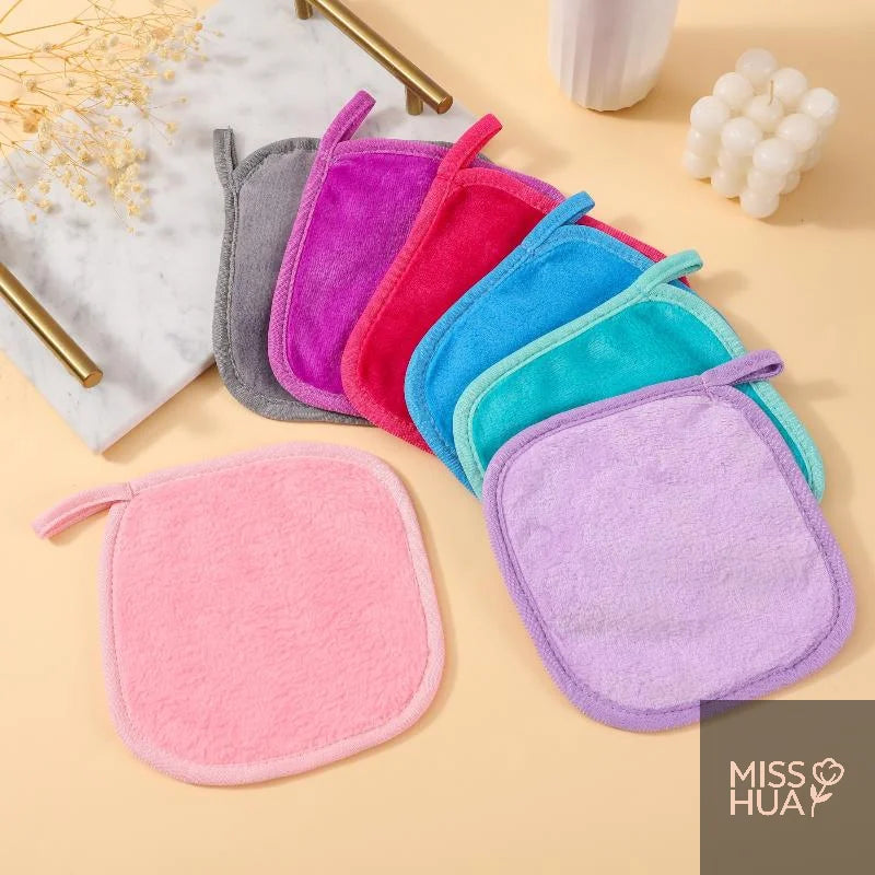 Microfiber Makeup Remover Cloths – 5/7 Pcs Reusable Face Pads