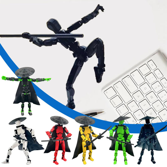 Lucky 13 3D Printed Movable Robot Action Figure & DIY Mannequin Robot Action Figure Oasis Select