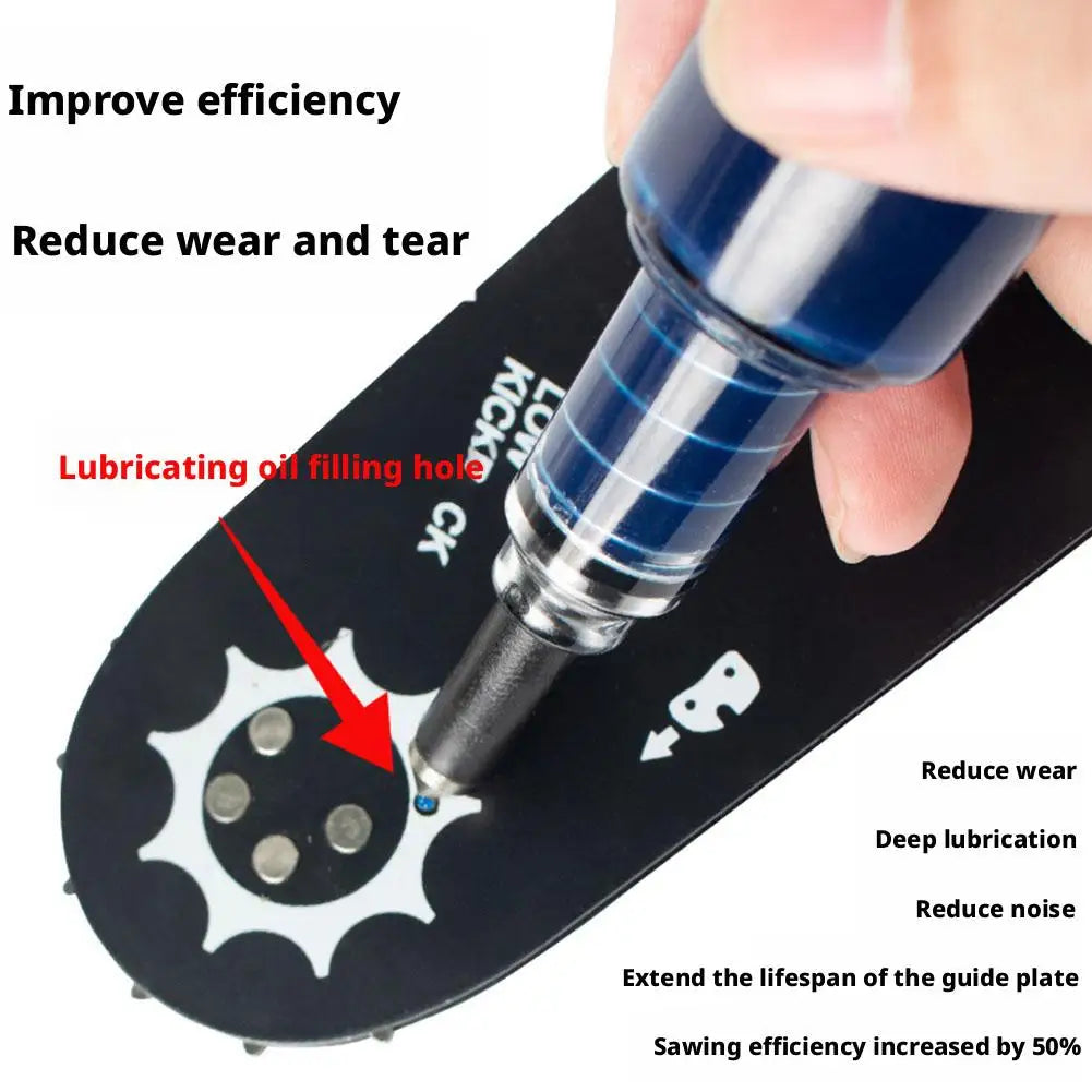 Precision Grease Pen Tool – Chainsaw Guide Bar & Sprocket