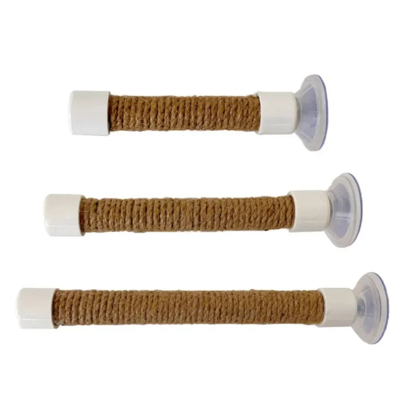 Hemp Rope Bird Perch with Suction Cup | Parrot & Small Pet Toy