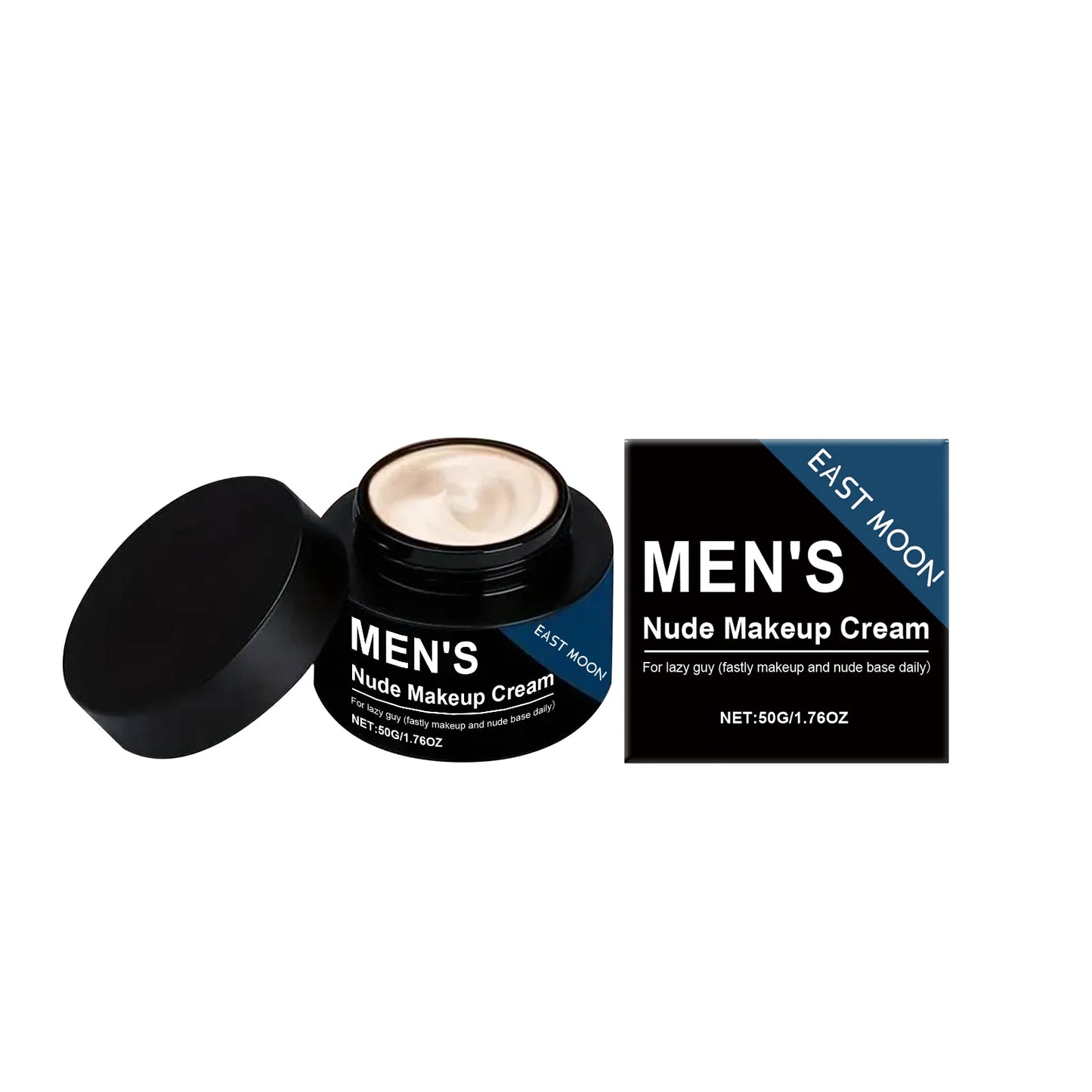 Men's Tone-Up Cream – Waterproof, Nude Shade, Full Coverage