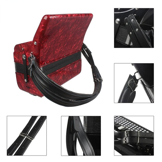 One Pair Adjustable Synthetic Leather Accordion Shoulder Straps Peaceful Pleasures Health and Wellness Default Title