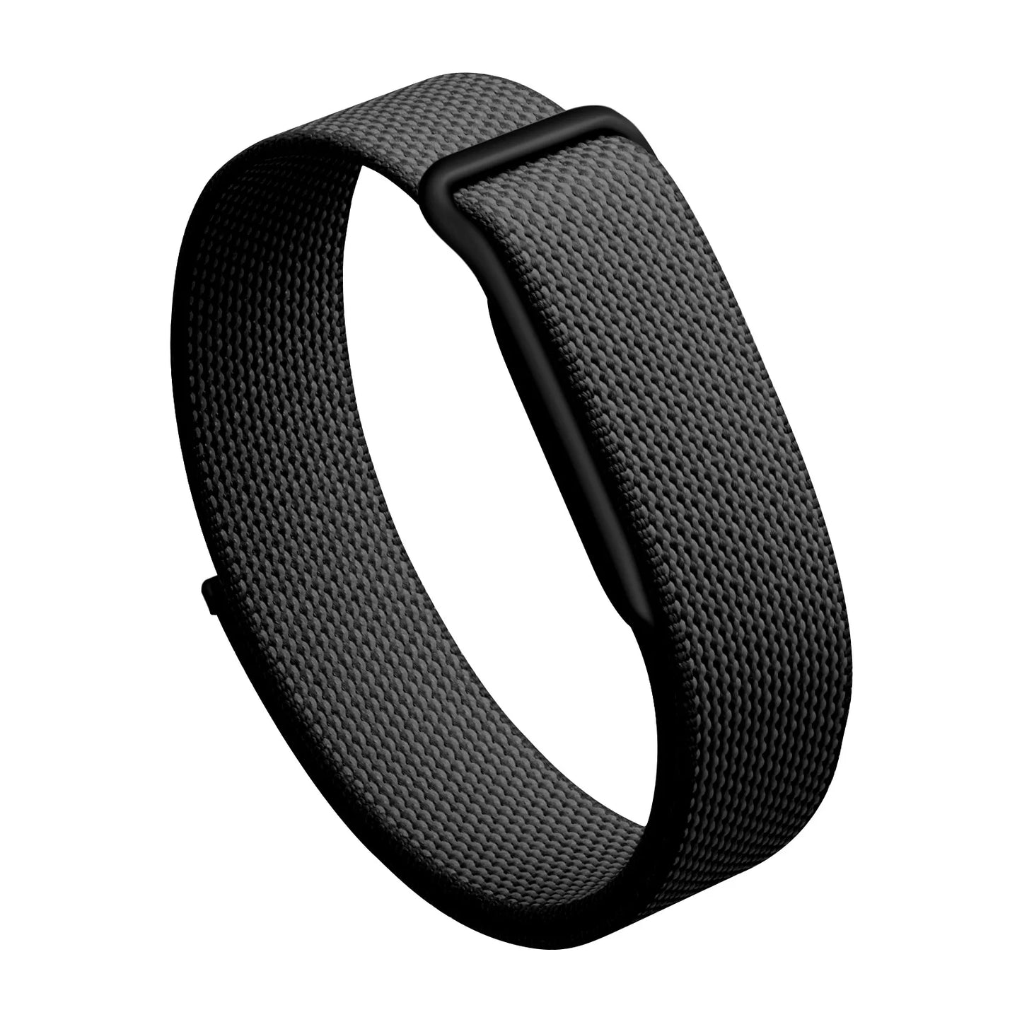 Woven Nylon Band for Fitbit Air Strap Breathable Braided Watch Strap Plastic/Metal Buckle Sport Wristband Replacement Strap Peaceful Pleasures Health and Wellness Black