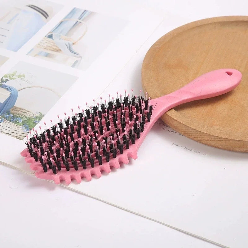 2-Piece Hollowed Hair Comb & Scalp Massage Brush Set for Wigs Hair Comb & Brush Set Peaceful Pleasures Health and Wellness